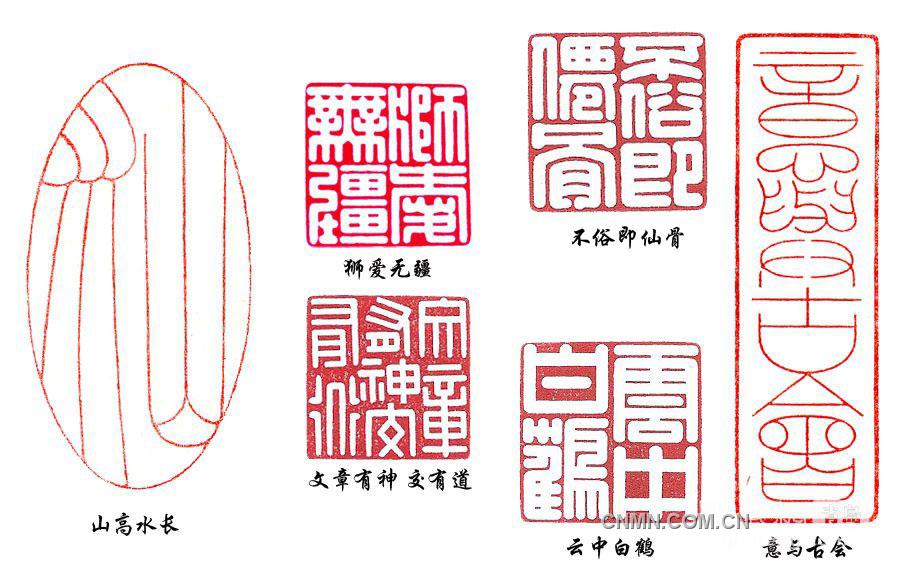 圖為：金屬篆刻作品。 w2